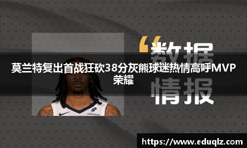 莫兰特复出首战狂砍38分灰熊球迷热情高呼MVP荣耀
